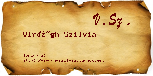 Virágh Szilvia névjegykártya